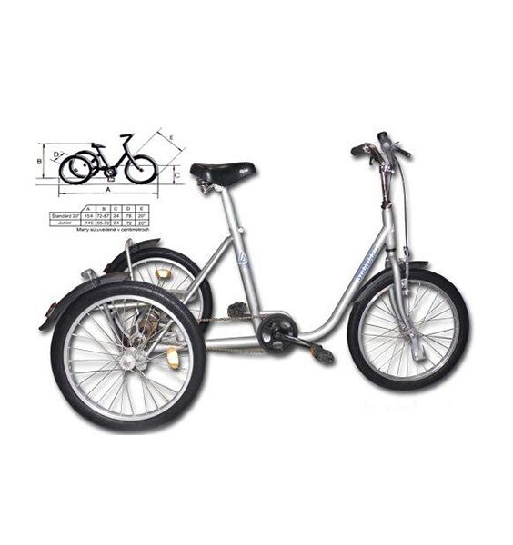 Trojkolesový invalidný bicykel Junior 1